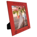 Red 8" x 10" Laserable Leatherette Photo Frame