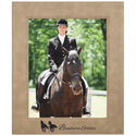 Light Brown 8" x 10" Laserable Leatherette Photo Frame