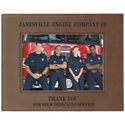 Dark Brown 5" x 7" Laserable Leatherette Photo Frame