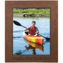 Dark Brown 8" x 10" Laserable Leatherette Photo Frame