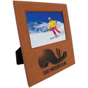 Rawhide 5" x 7" Leatherette Photo Frame with 4 1/4" x 8 7/8" Engraving Area