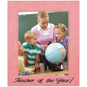 Pink 8" x 10" Laserable Leatherette Photo Frame