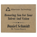 Light Brown 10 1/2" x 13" Laserable Leatherette Plaque