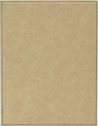 Light Brown 9" x 12" Laserable Leatherette Plaque