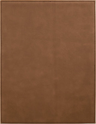 Dark Brown 10 1/2" x 13" Laserable Leatherette Plaque