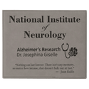 Gray 9" x 12" Laserable Leatherette Plaque