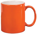 Orange 11 oz. Ceramic Round LazerMug