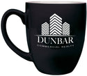 Black 16 oz. Ceramic Bistro LazerMug