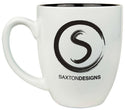 White 16 oz. Ceramic Bistro LazerMug