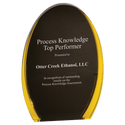 Black/Gold 7"/ Luminary Oval Acrylic