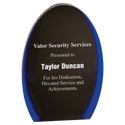 Black/Blue 8"/ Luminary Oval Acrylic