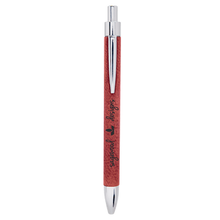 Rose Laserable Leatherette Pen