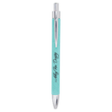 Teal Laserable Leatherette Pen