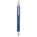 Blue/Silver Laserable Leatherette Pen