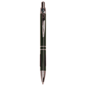 Black with Silver Trim Laserable Pen with Gripper