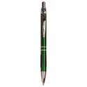 Green with Silver Trim Laserable Pen with Gripper