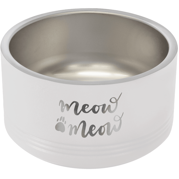 White Polar Camel 18 oz. Small Pet Bowl