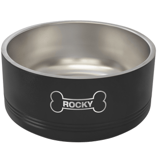 Black Polar Camel 64 oz. Large Pet Bowl