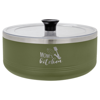 Polar Camel Olive Green 3 Quart Serving Bowl with Lid
