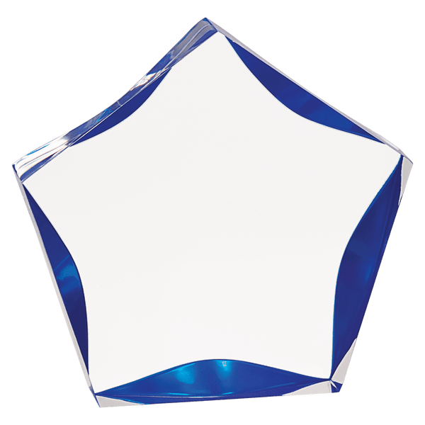 Clear/Blue 5"/ Luminary Star Acrylic