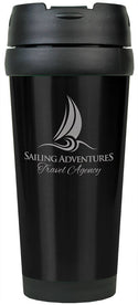 Black Laserable Stainless Steel 16 oz. Travel Mug without Handle