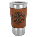 Rawhide Polar Camel 20 oz. Laserable Leatherette Tumbler with Clear Lid