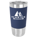 Navy Blue/White Polar Camel 20 oz. Tumbler with Silicone Grip and Clear Lid
