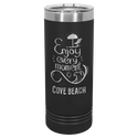 Black Polar Camel 22 oz. Skinny Tumbler with Slider Lid