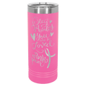 Pink Polar Camel 22 oz. Skinny Tumbler with Slider Lid