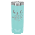 Teal Polar Camel 22 oz. Skinny Tumbler with Slider Lid