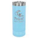 Light Blue Polar Camel 22 oz. Skinny Tumbler with Slider Lid