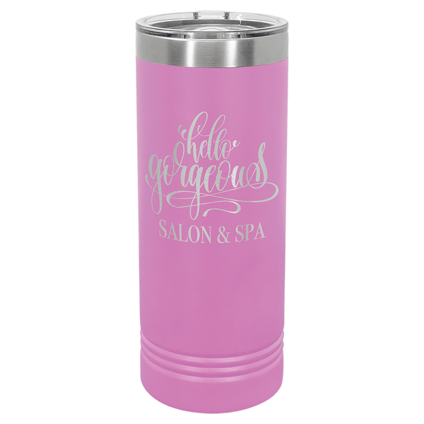 Light Purple Polar Camel 22 oz. Skinny Tumbler with Slider Lid