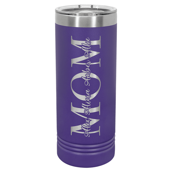 Purple Polar Camel 22 oz. Skinny Tumbler with Slider Lid