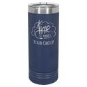 Navy Blue Polar Camel 22 oz. Skinny Tumbler with Slider Lid