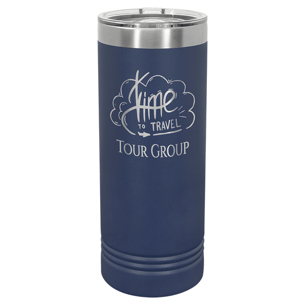 Navy Blue Polar Camel 22 oz. Skinny Tumbler with Slider Lid