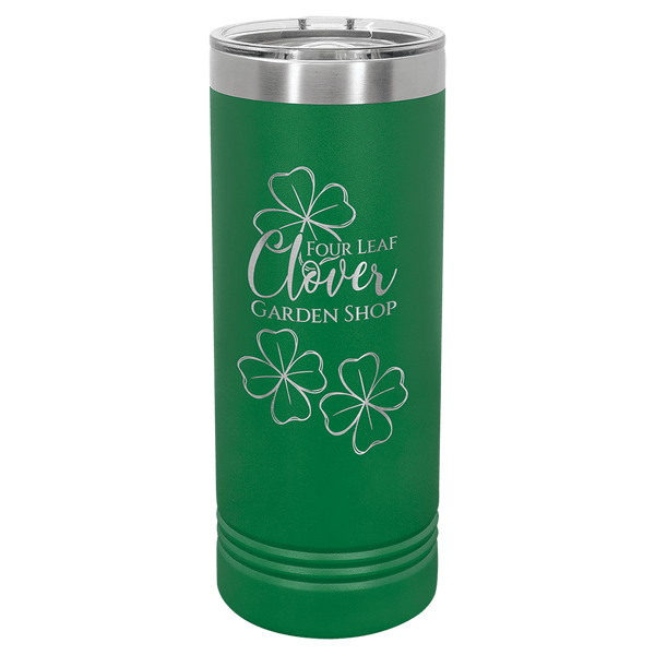 Green Polar Camel 22 oz. Skinny Tumbler with Slider Lid