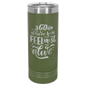 Green 2 Polar Camel 22 oz. Skinny Tumbler with Slider Lid