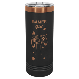 Black/Rose Gold Polar Camel 22 oz. Skinny Tumbler