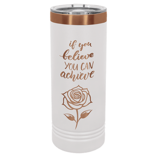 White/Rose Gold Polar Camel 22 oz. Skinny Tumbler