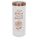 White/Rose Gold Polar Camel 22 oz. Skinny Tumbler