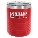 Red Polar Camel 10 oz. Vacuum Insulated Ringneck Tumbler with Clear Lid