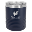 Navy Blue Polar Camel 10 oz. Vacuum Insulated Ringneck Tumbler with Clear Lid