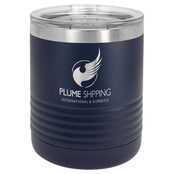 Navy Blue Polar Camel 10 oz. Vacuum Insulated Ringneck Tumbler with Clear Lid