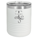 White Polar Camel 10 oz. Vacuum Insulated Ringneck Tumbler with Clear Lid