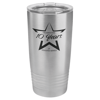 Stainless Steel Polar Camel 20 oz. Ringneck Tumbler with Logo Lid