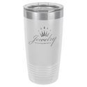 White Polar Camel 20 oz. Ringneck Tumbler with Logo Lid