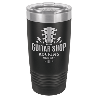 Black Polar Camel 20 oz. Ringneck Tumbler with Logo Lid