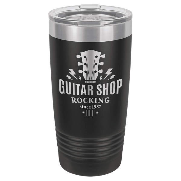 Black Polar Camel 20 oz. Ringneck Tumbler with Logo Lid