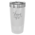 White Polar Camel 20 oz. Ringneck Tumbler with Slider Lid