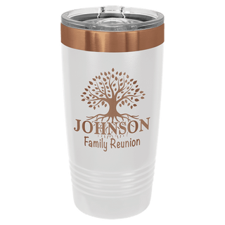 White/Rose Gold Polar Camel 20 oz. Ringneck Tumbler